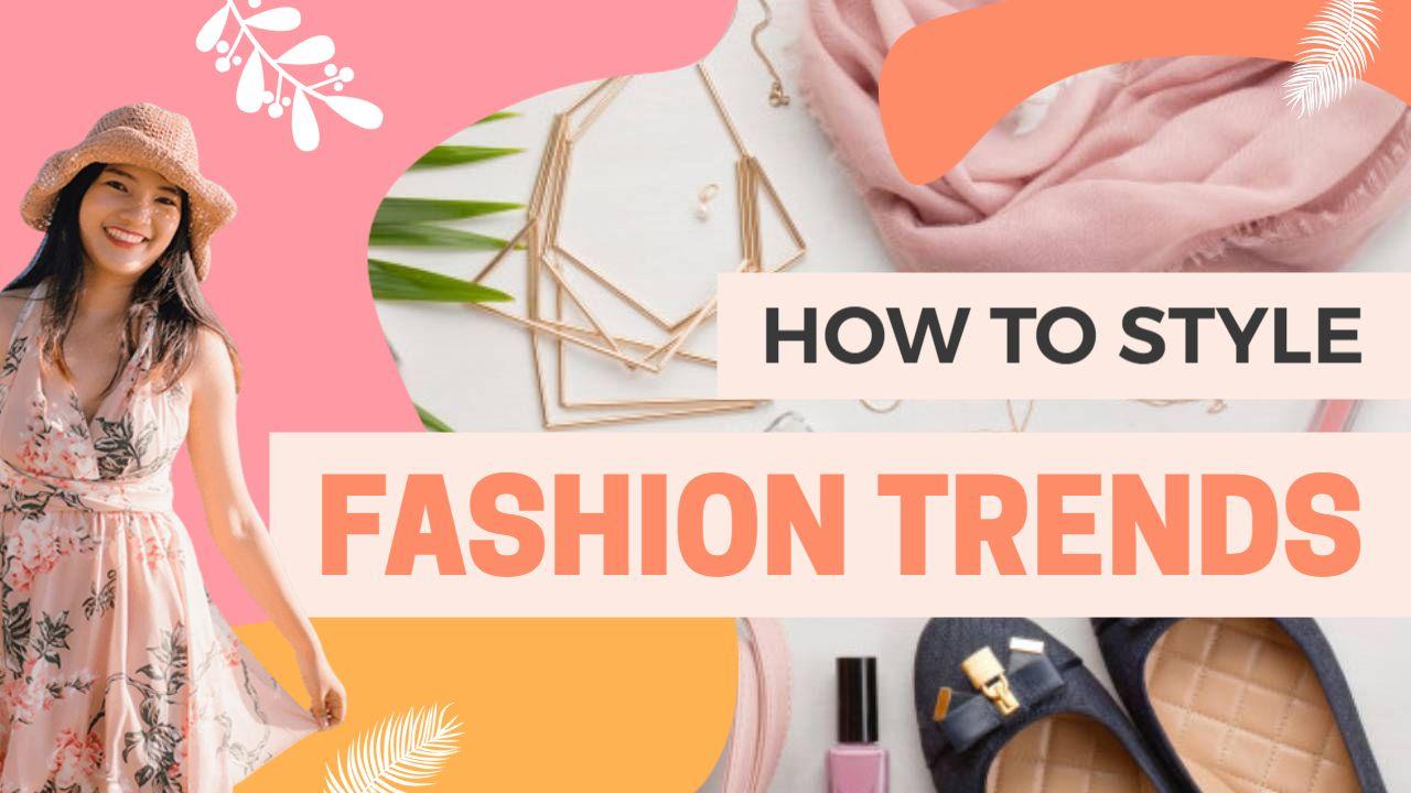 Fashion Trends Styling Tips Tutorial YouTube Thumbnail Template