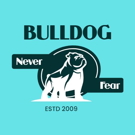 Fearless Bulldog Logo Representing Strength and Courage Logo Template