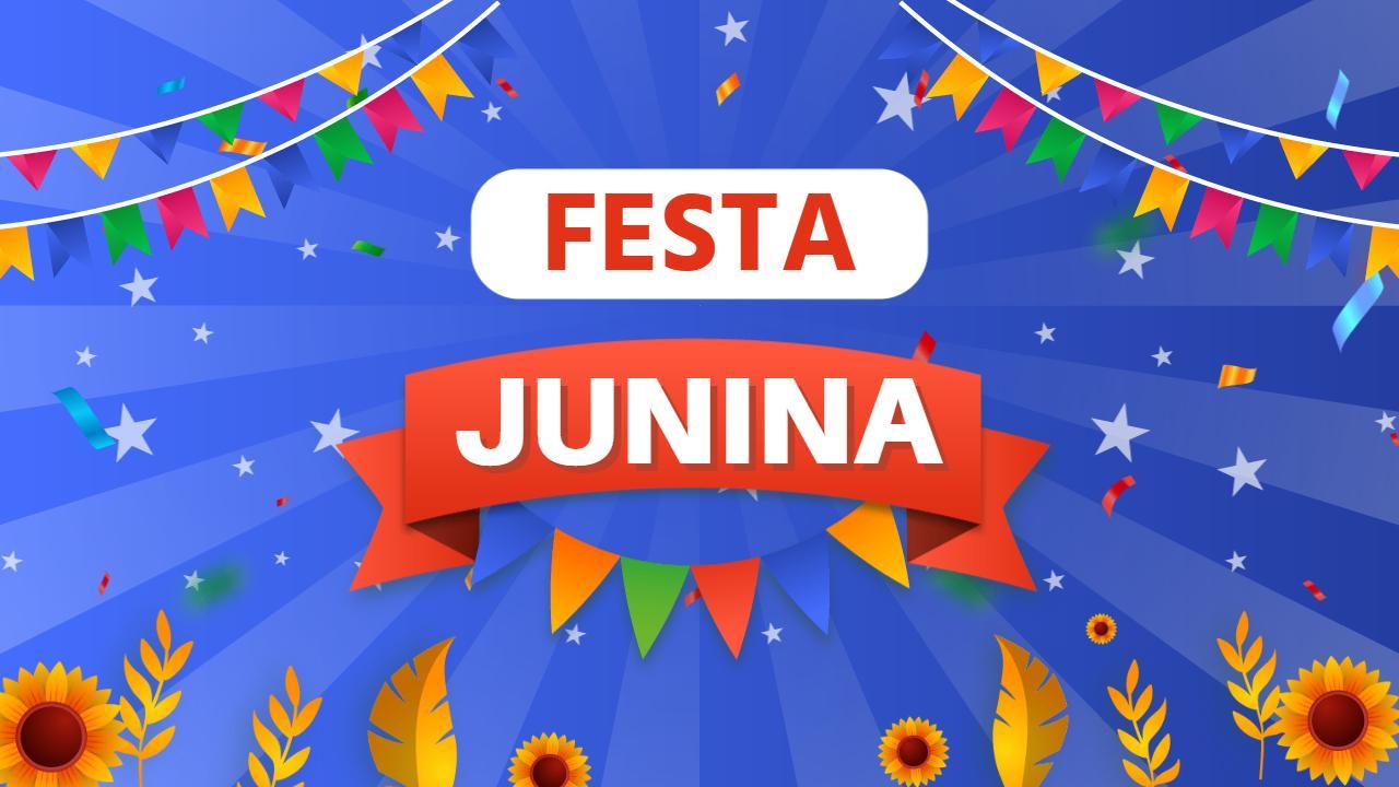 Festa Junina Celebration Colorful Holiday YouTube Thumbnail Template