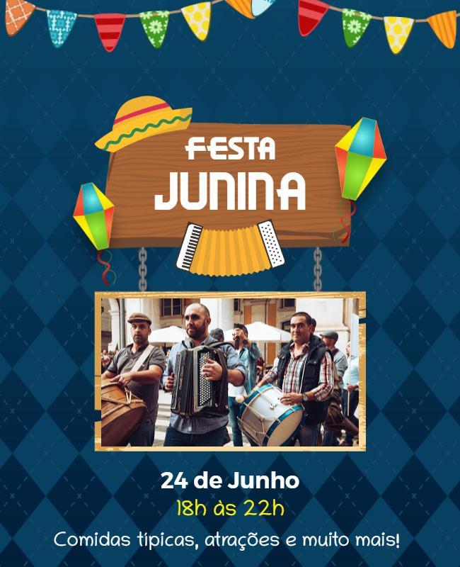 Festa Junina Celebration with Live Music Flyer Template