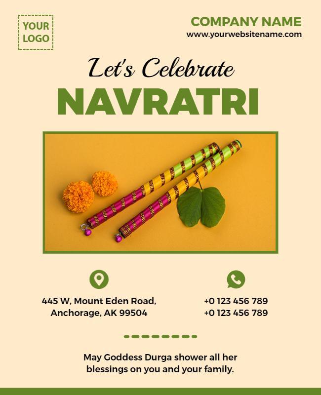 Festive Celebration Navratri Festivities Poster Template