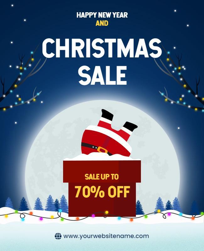 Festive Christmas Discount Sale Flyer Template