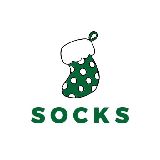 Festive Green Polka Dot Design Featuring Cozy Socks Logo Template