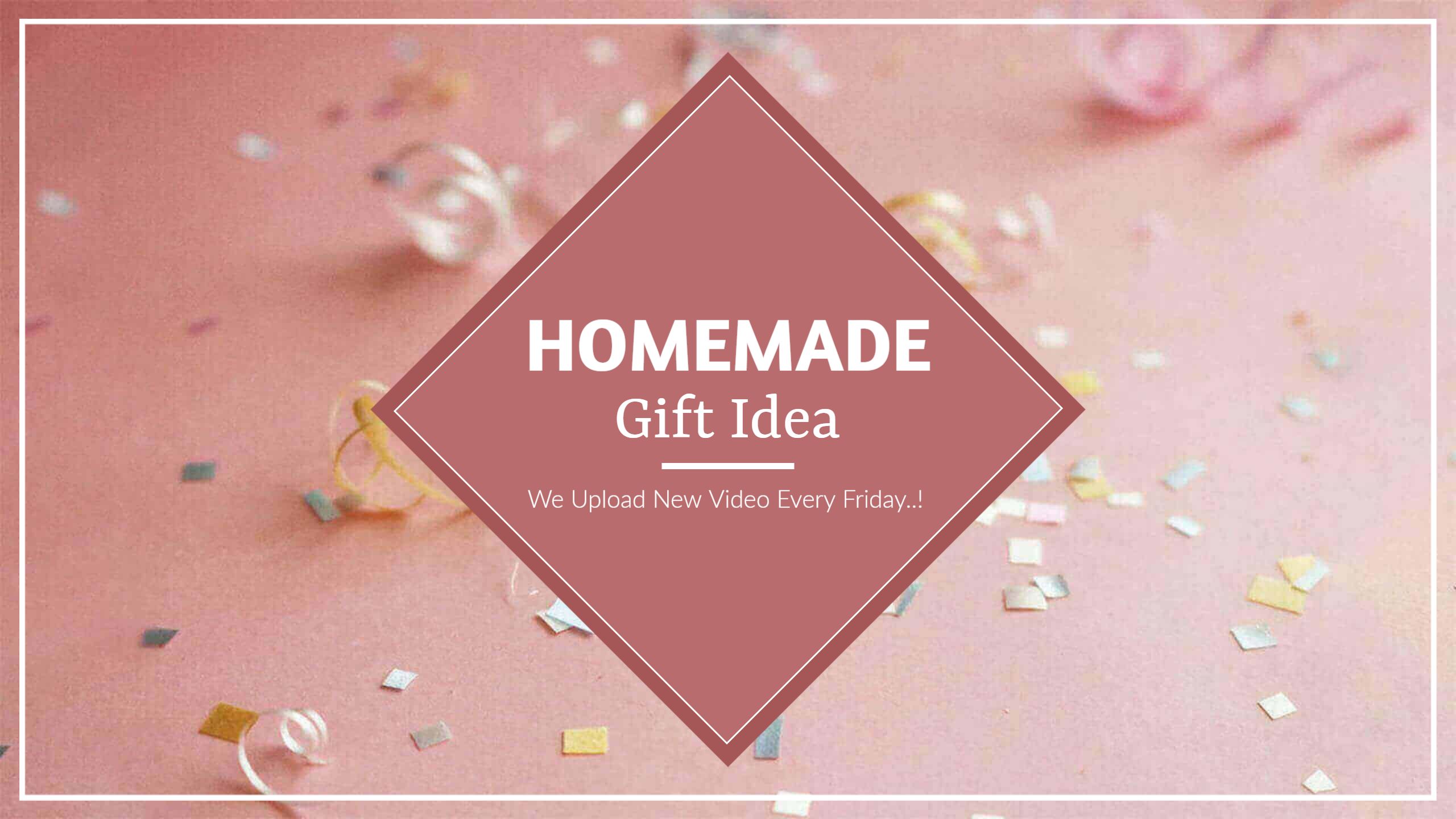 Festive Pink Background with Confetti for YouTube Banner Template