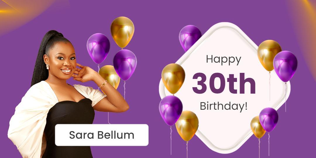 Festive Purple and Gold Birthday Celebration Tarpaulin Banner Template