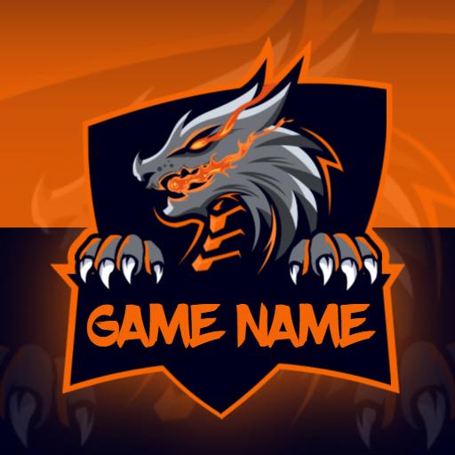 Fierce Dragon Design with Bright Orange Flare Esports Logo Template