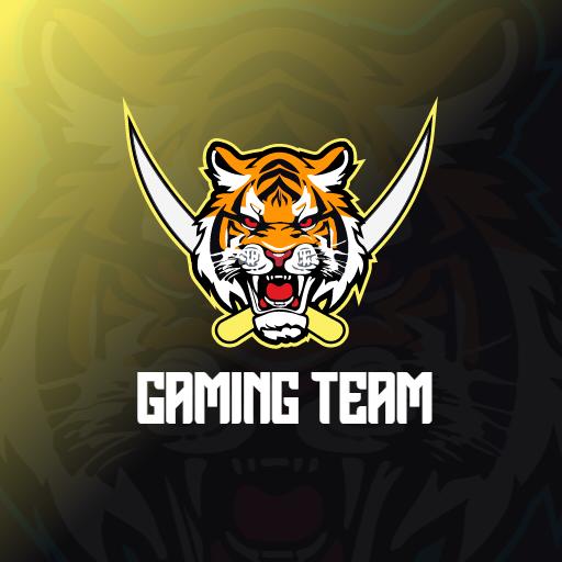Fierce Tiger Emblem Representing Esports Gaming Team Logo Template