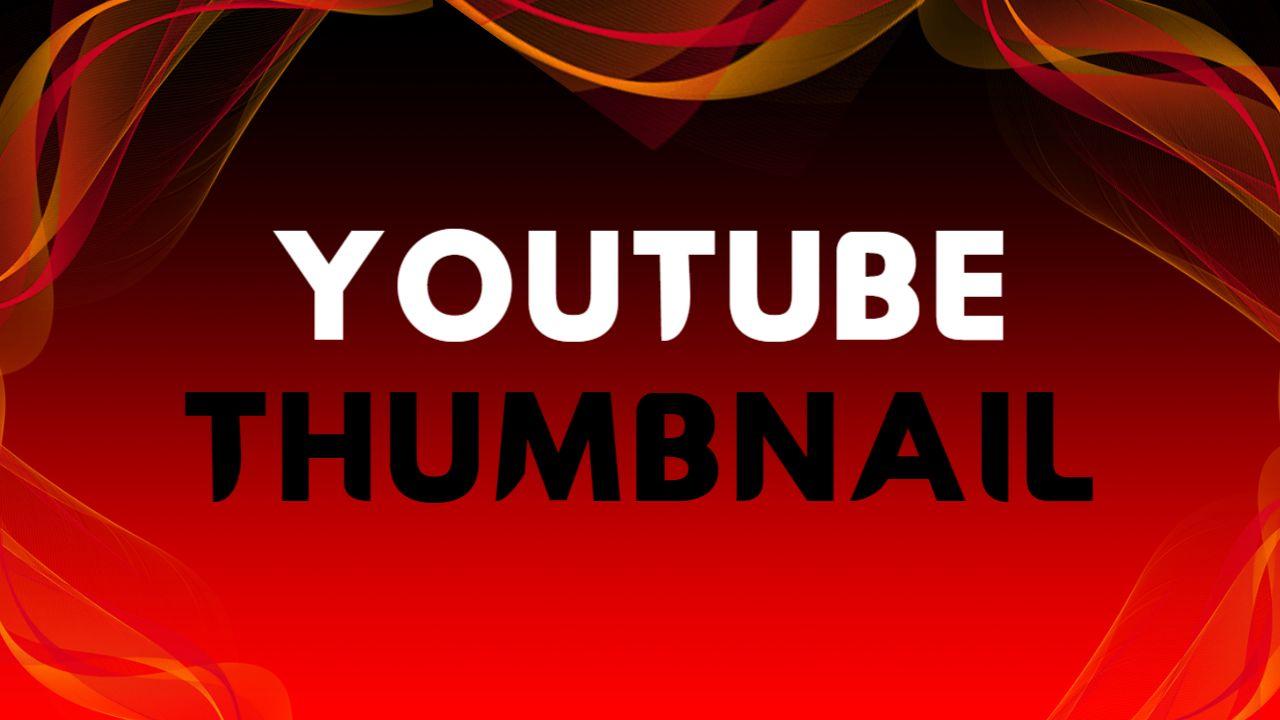 Fiery Swirls Abstract Art Design YouTube Thumbnail Template