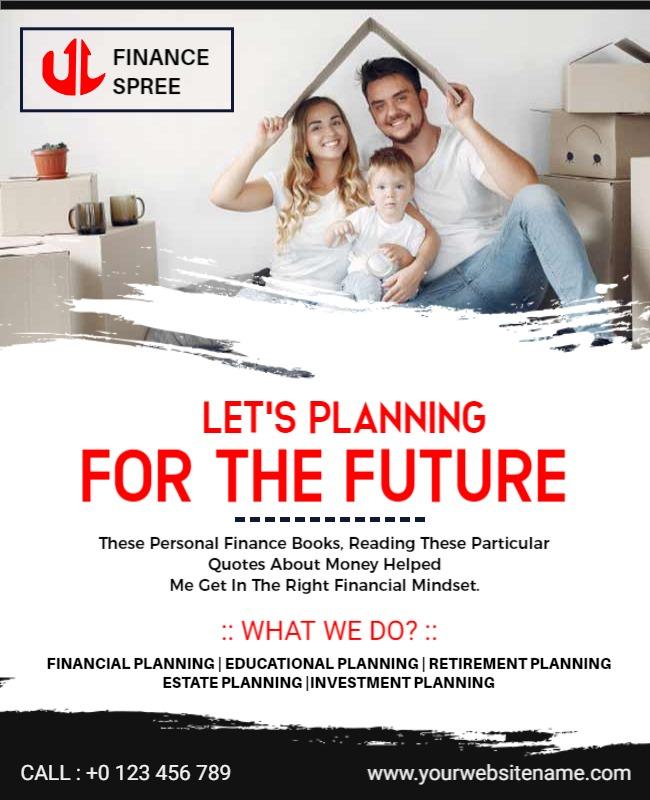 Financial Planning Services Promotional Flyer Template