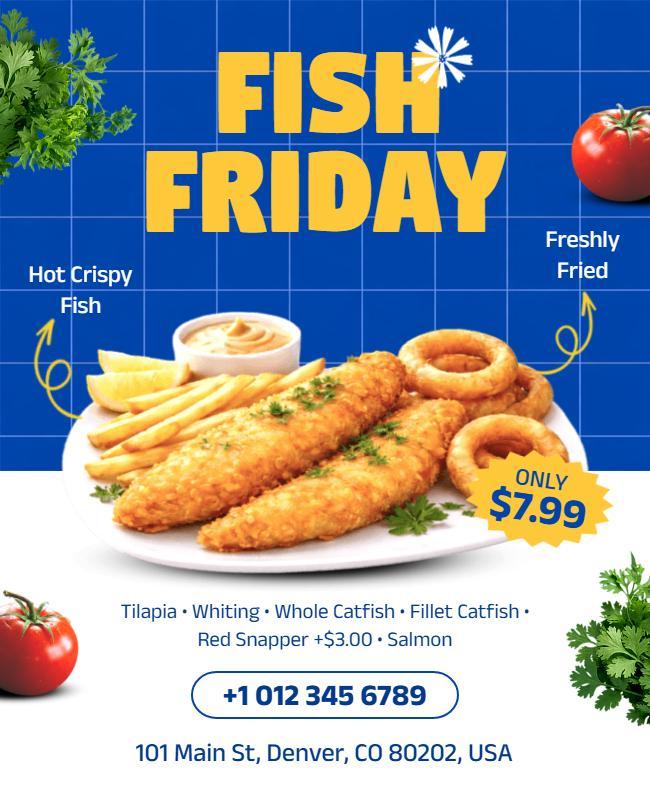 Fish Friday Special Offer Poster Template