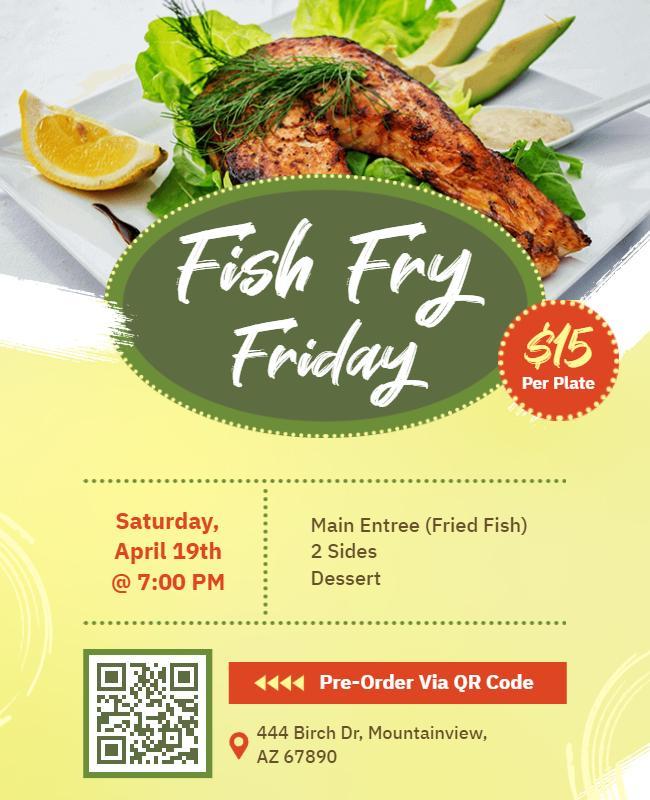 Fish Fry Friday Event Flyer Template