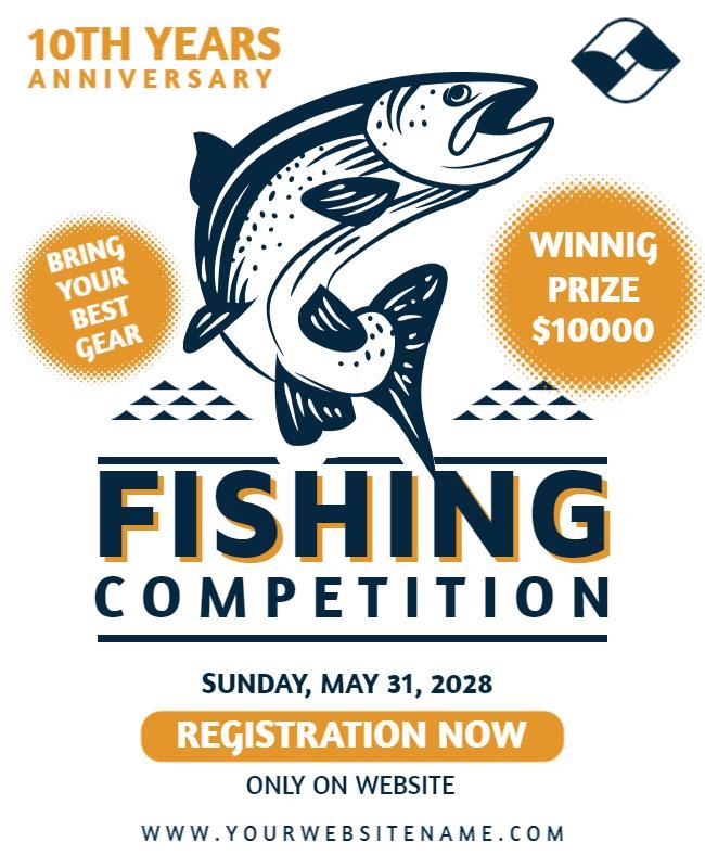 Fishing Competition Flyer Template