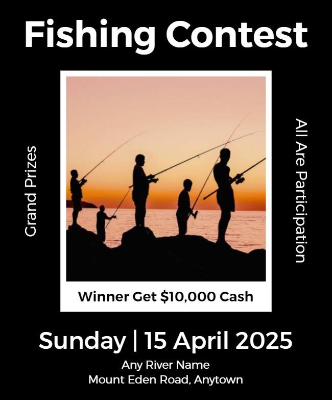 Fishing Contest Flyer Template