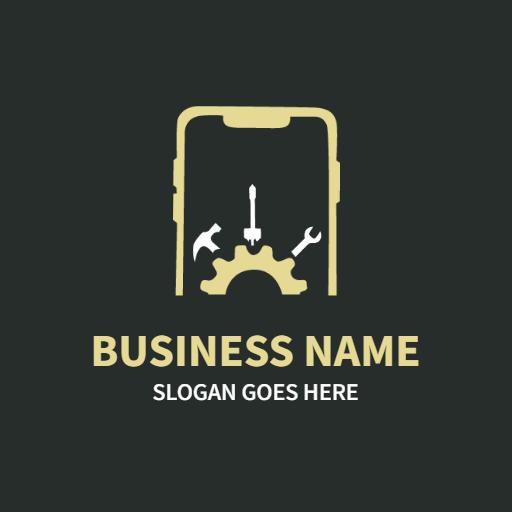 Fixing Mobile Devices with Professional Tools and Repairing Logo Template