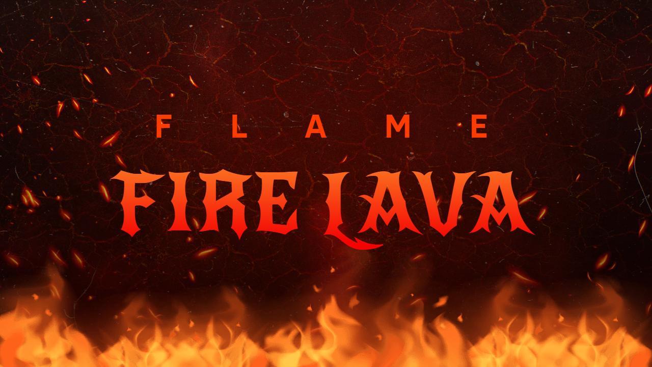 Flame Lava Visual Effects Trending YouTube Thumbnail Template