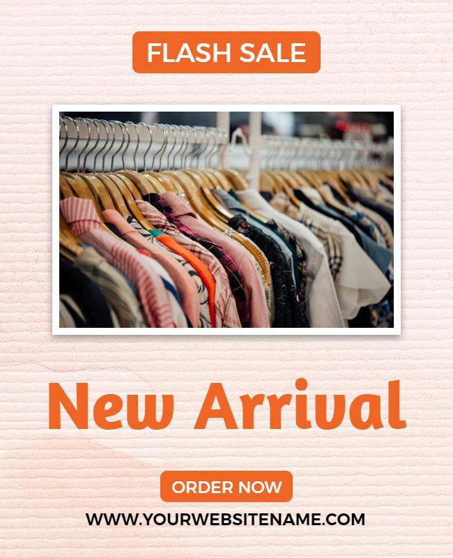 Flash Sale Clothing Promotion Flyer Template