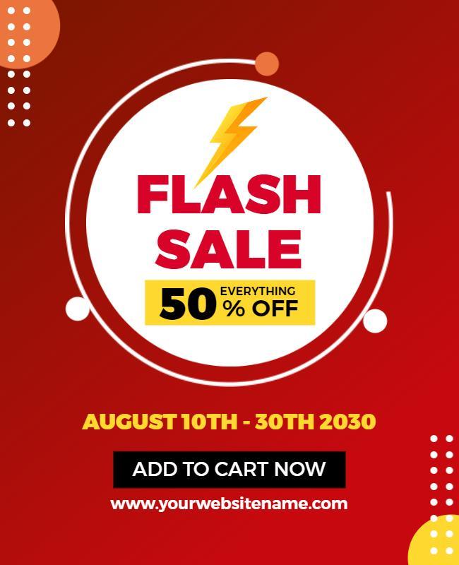 Flash Sale Promotion Discount Flyer Template