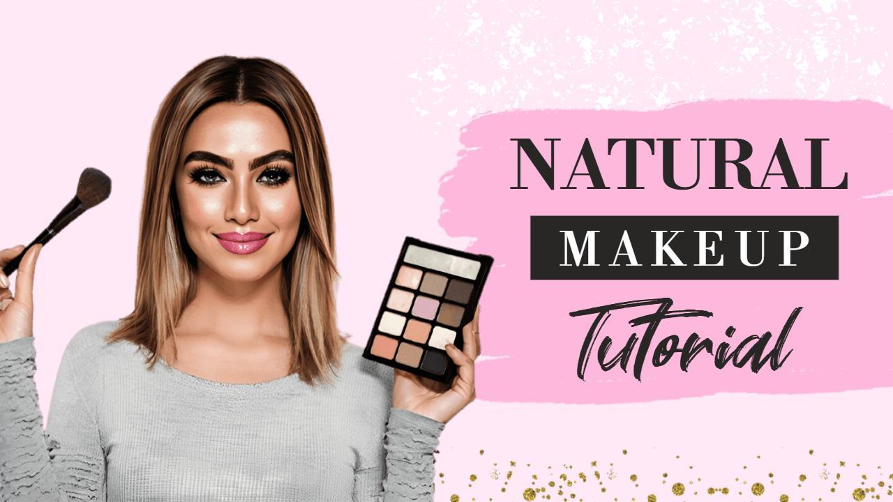 Flawless Natural Makeup Application Tutorial YouTube Thumbnail Template