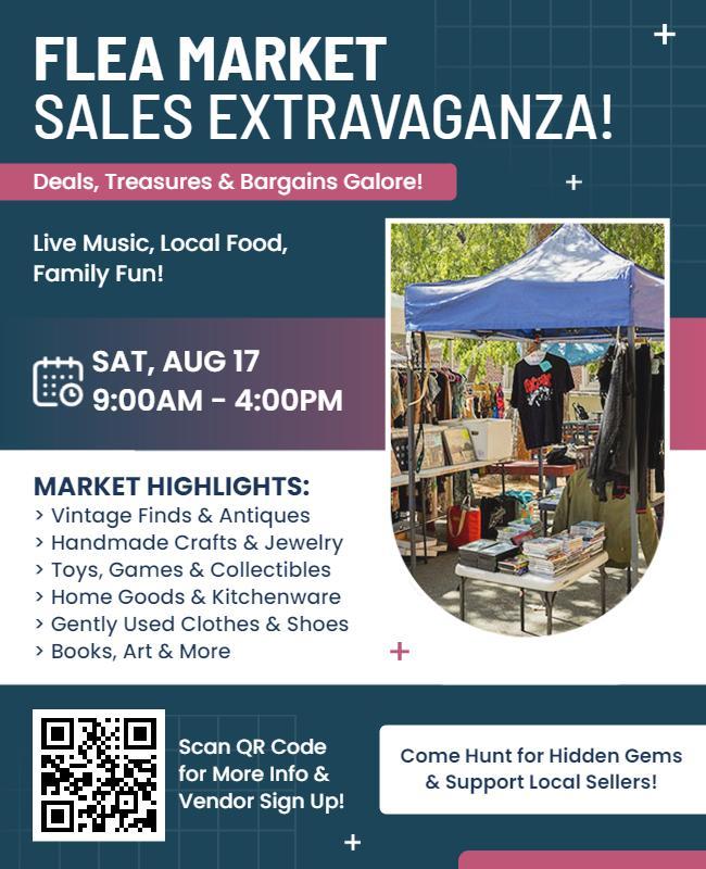Flea Market Sales Event Flyer Template