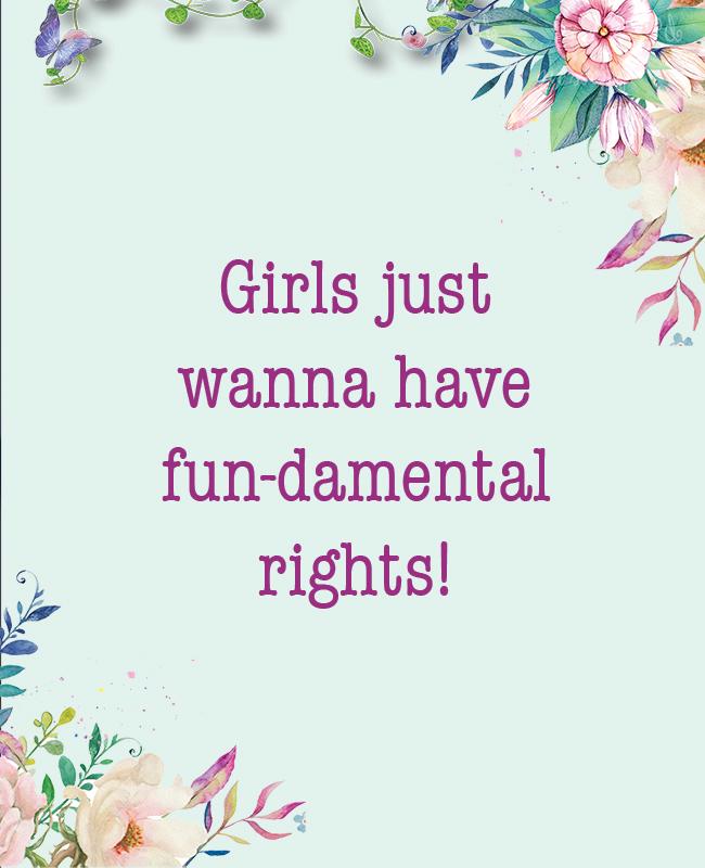 Floral Feminist Empowerment Message Poster Template