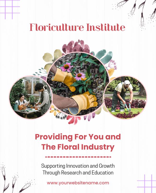 Floriculture Research and Education Institute Flyer Template