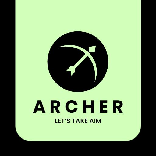 Focus on Precision and Skill in Archery Practice Logo Template