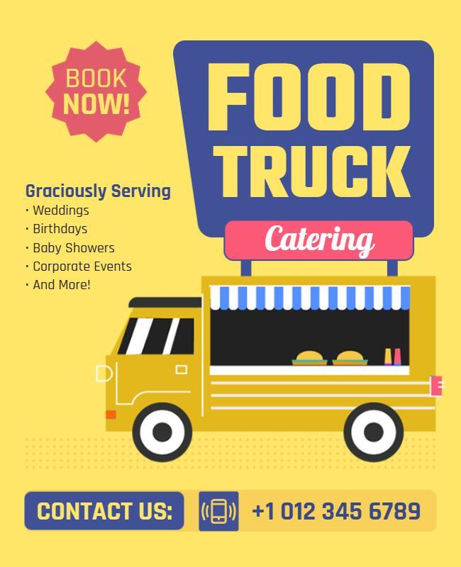 Food Truck Catering Event Flyer Template