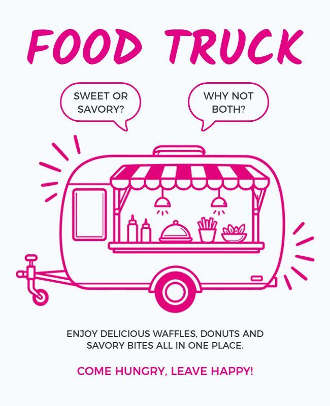 Food Truck Festival Event Poster Template