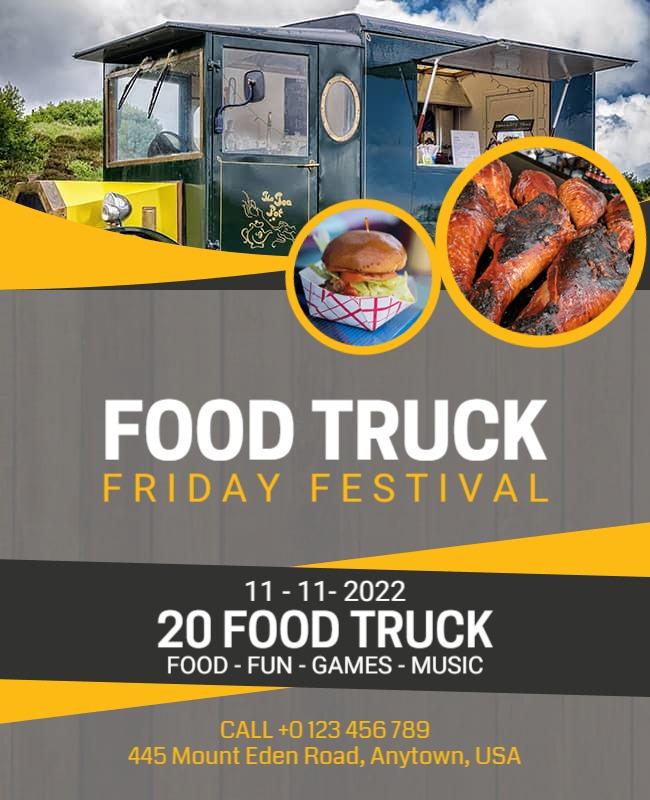 Food Truck Friday Festival Flyer Template