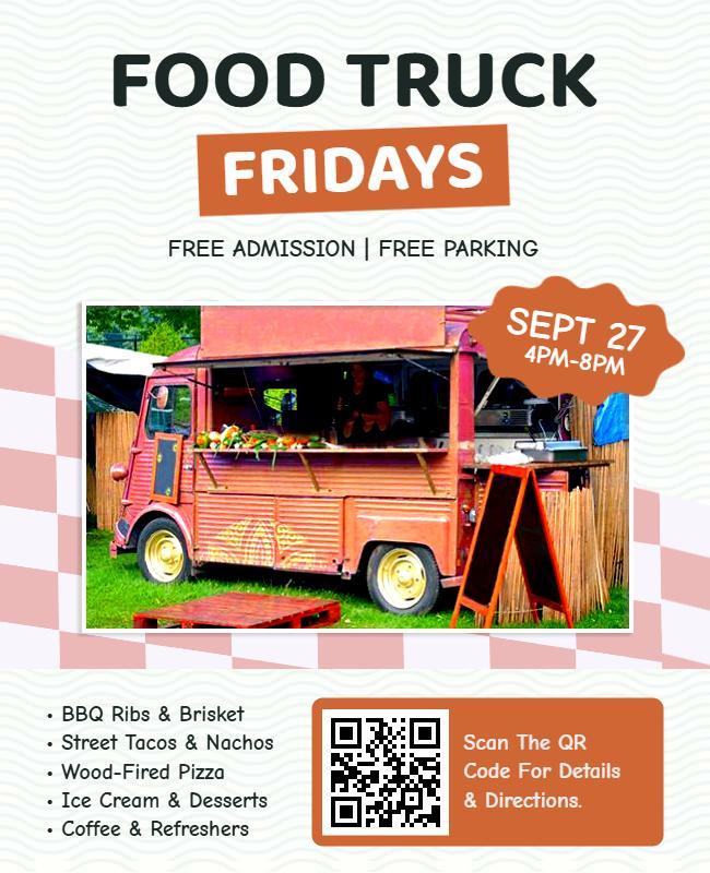 Food Truck Fridays Event Flyer Template
