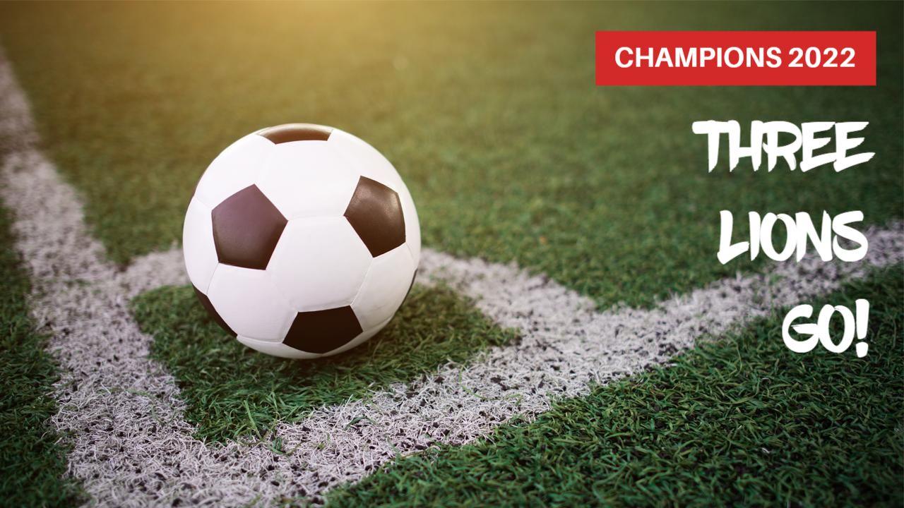 Football Championship Highlights Three Lions YouTube Thumbnail Template