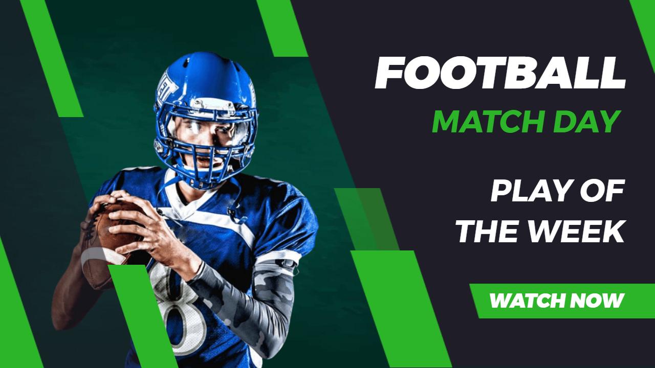 Football Match Day Highlights YouTube Thumbnail Template