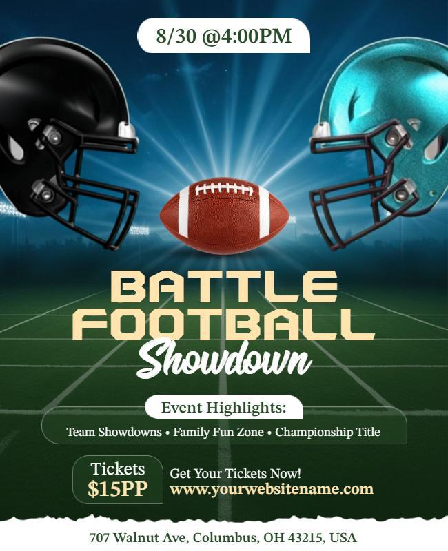 Football Showdown Event Flyer Template