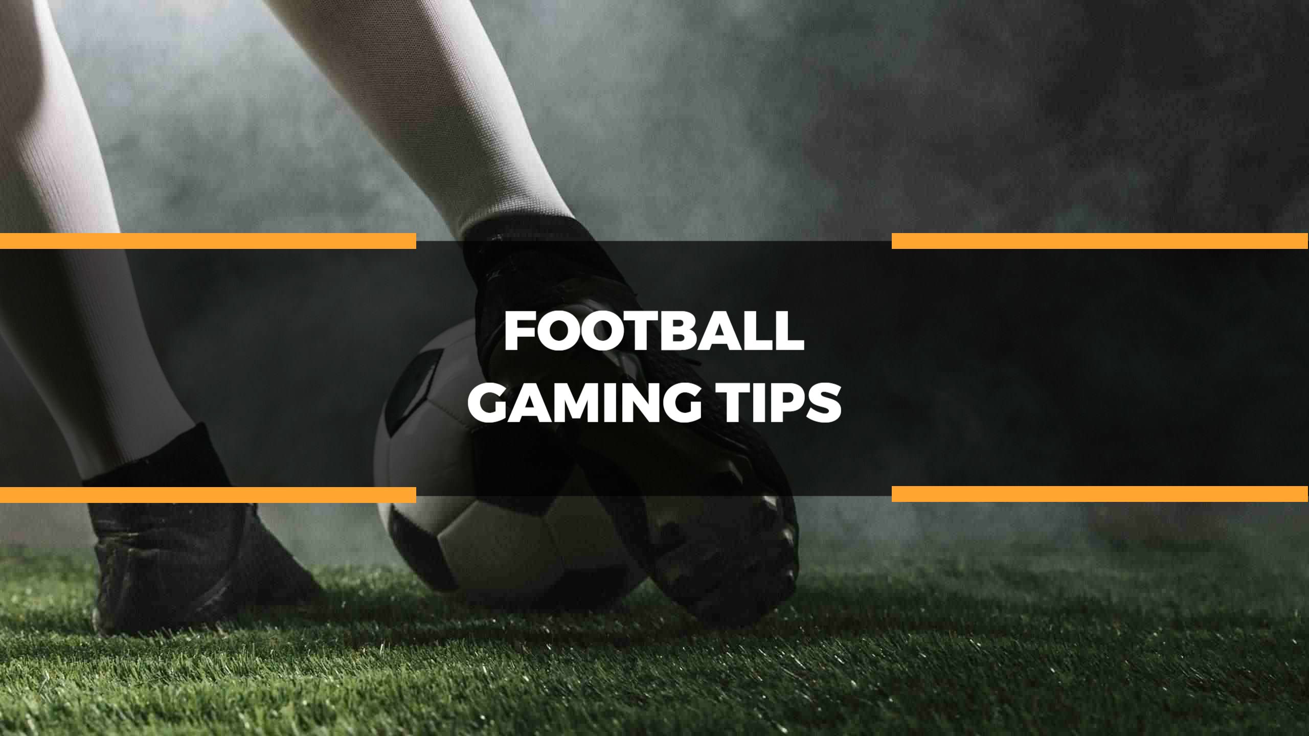 Football Skills Demonstration with Gaming Tips YouTube Banner Template