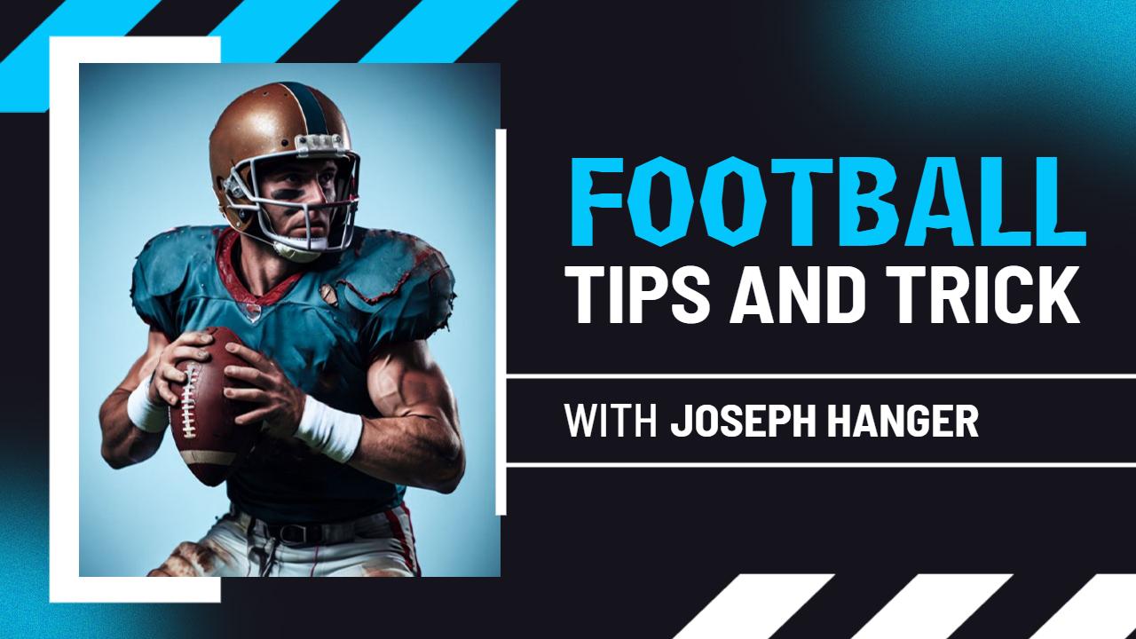 Football Tips Tricks Training Techniques YouTube Thumbnail Template