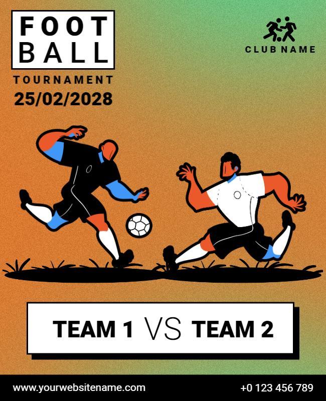 Football Tournament Club Flyer Template