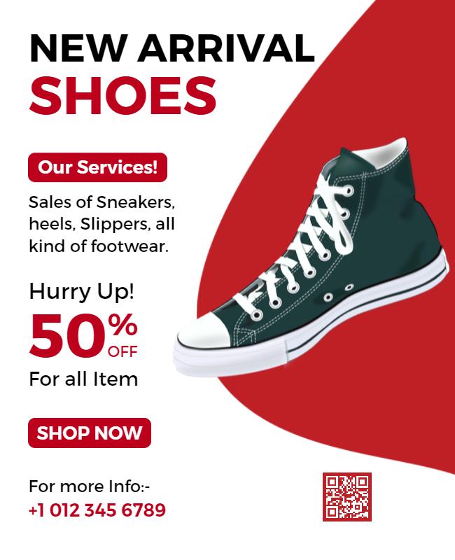 Footwear Sale Promotion Flyer Template