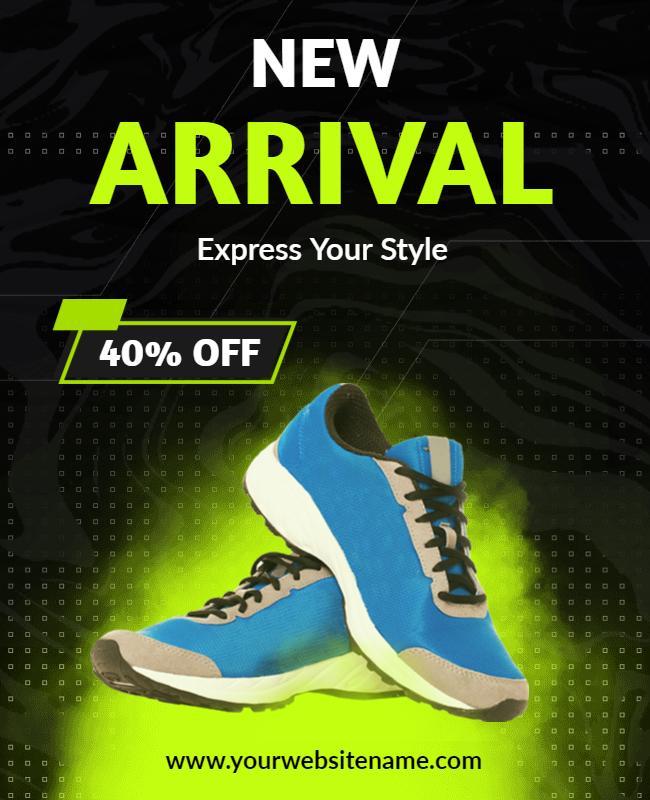 Footwear Sale Promotional Flyer Template