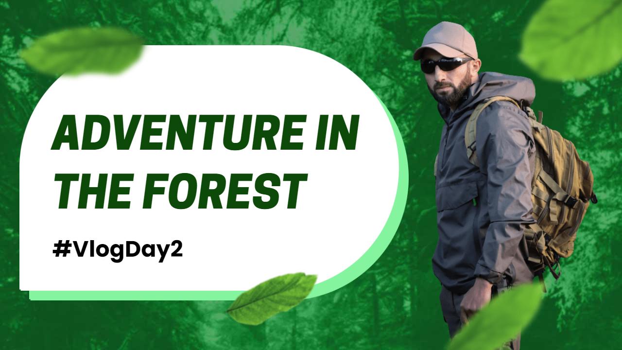 Forest Adventure Exploration VLog YouTube Thumbnail Template