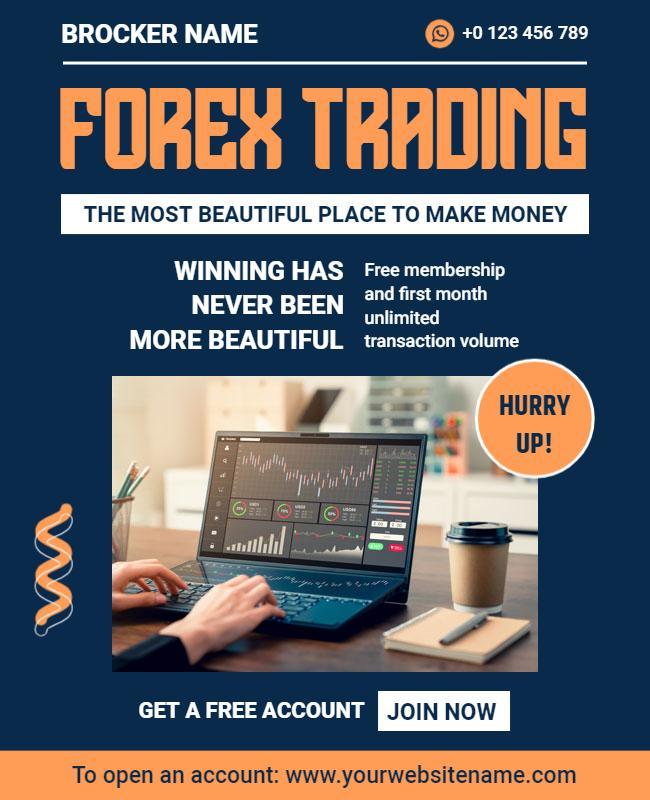 Forex Trading Promotion Flyer Template