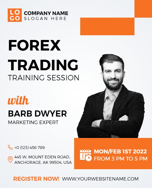 Forex Trading Training Session Flyer Template