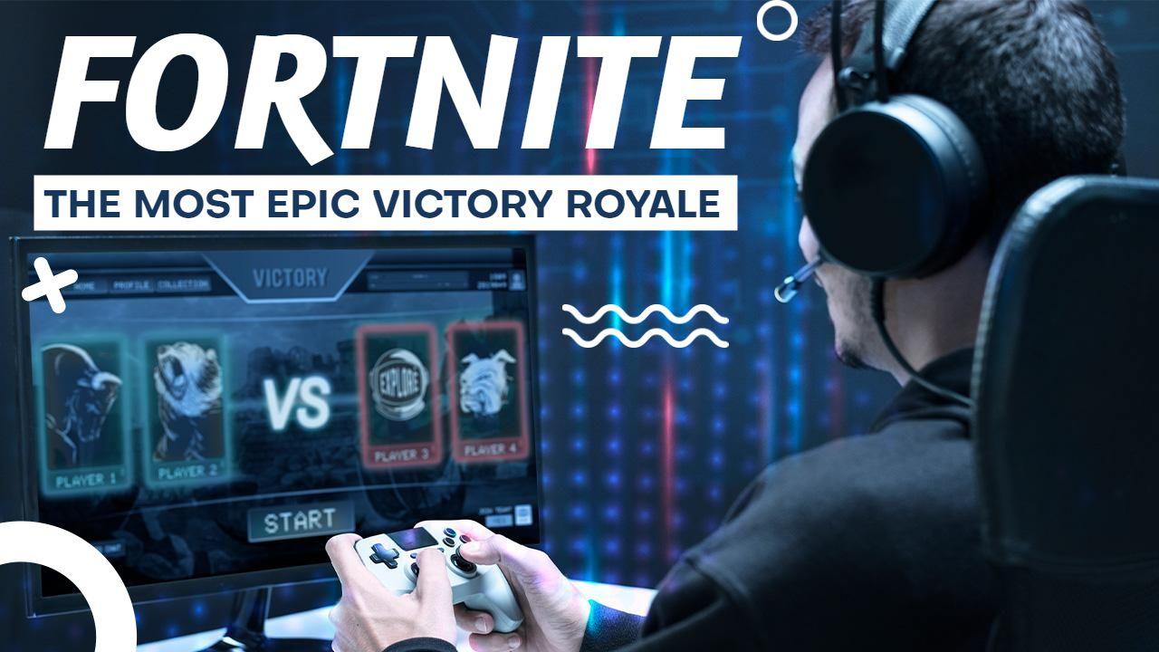 Fortnite Epic Victory Royale Gaming YouTube Thumbnail Template