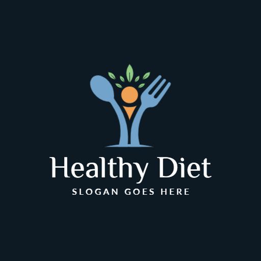 Fostering Healthy Lifestyles with Nutritious Diet Choices Logo Template