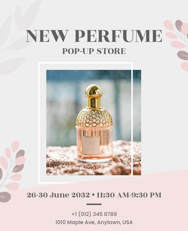 Fragrance Launch Pop Up Event Flyer Template