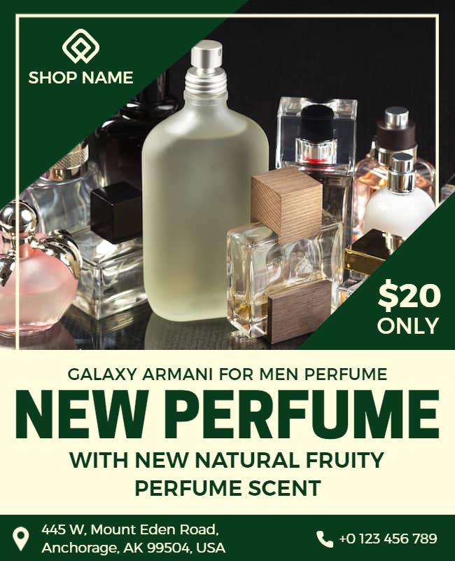 Fragrant New Perfume Promotion Flyer Template