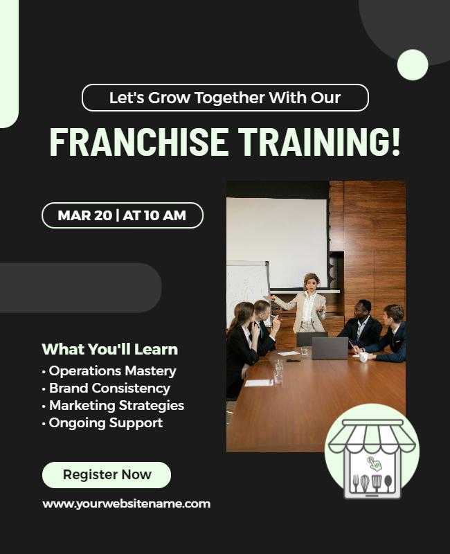 Franchise Business Training Workshop Flyer Template