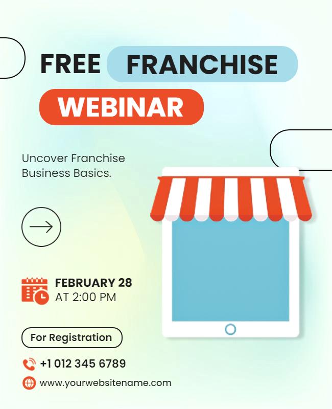 Free Franchise Business Webinar Flyer Template