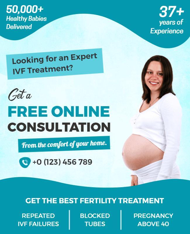 Free Ivf Treatment Consultation Flyer Template