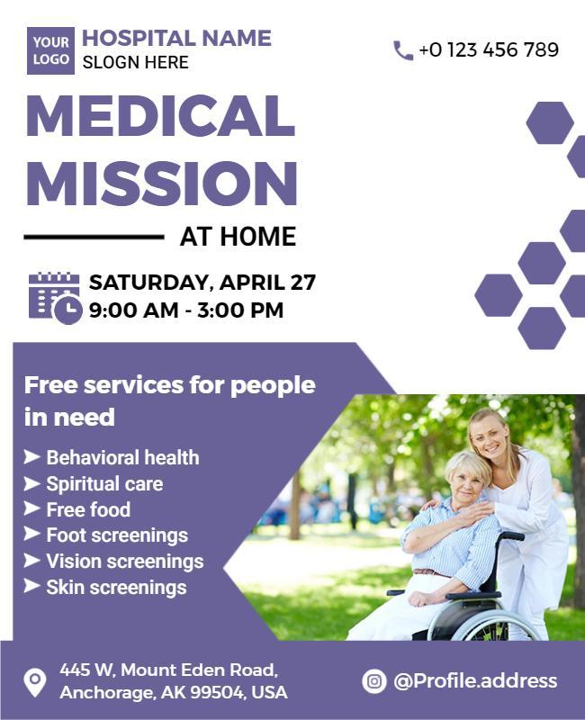 Free Medical Mission Event Flyer Template