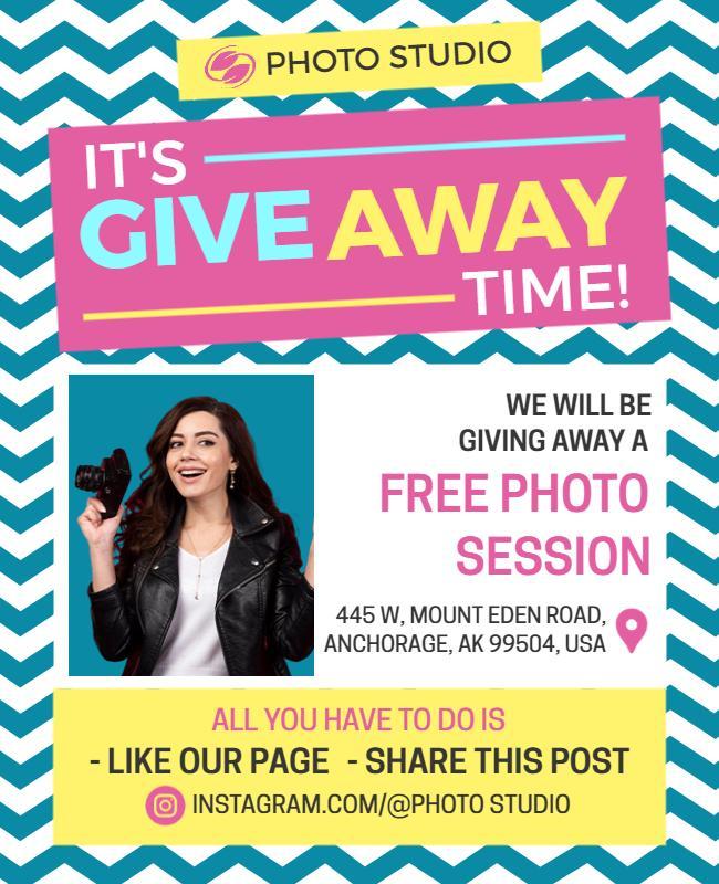 Free Photo Session Giveaway Flyer Template